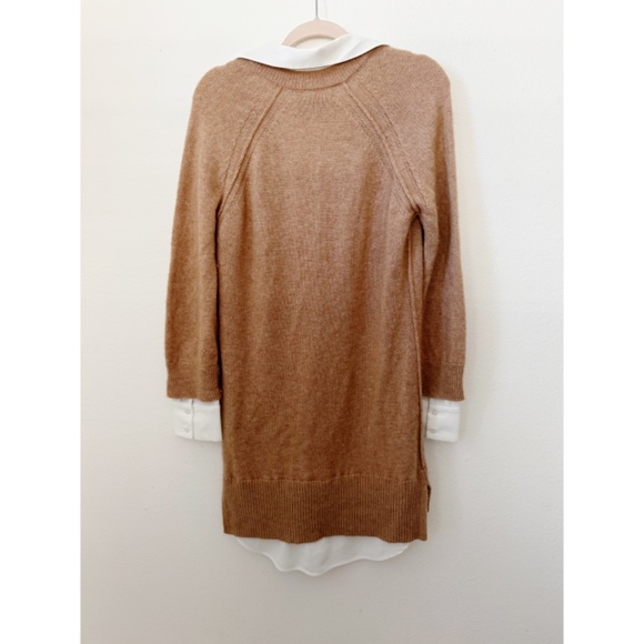 Brochu Walker The Looker Layered V-Neck Dress camel M - Picture 7 of 9